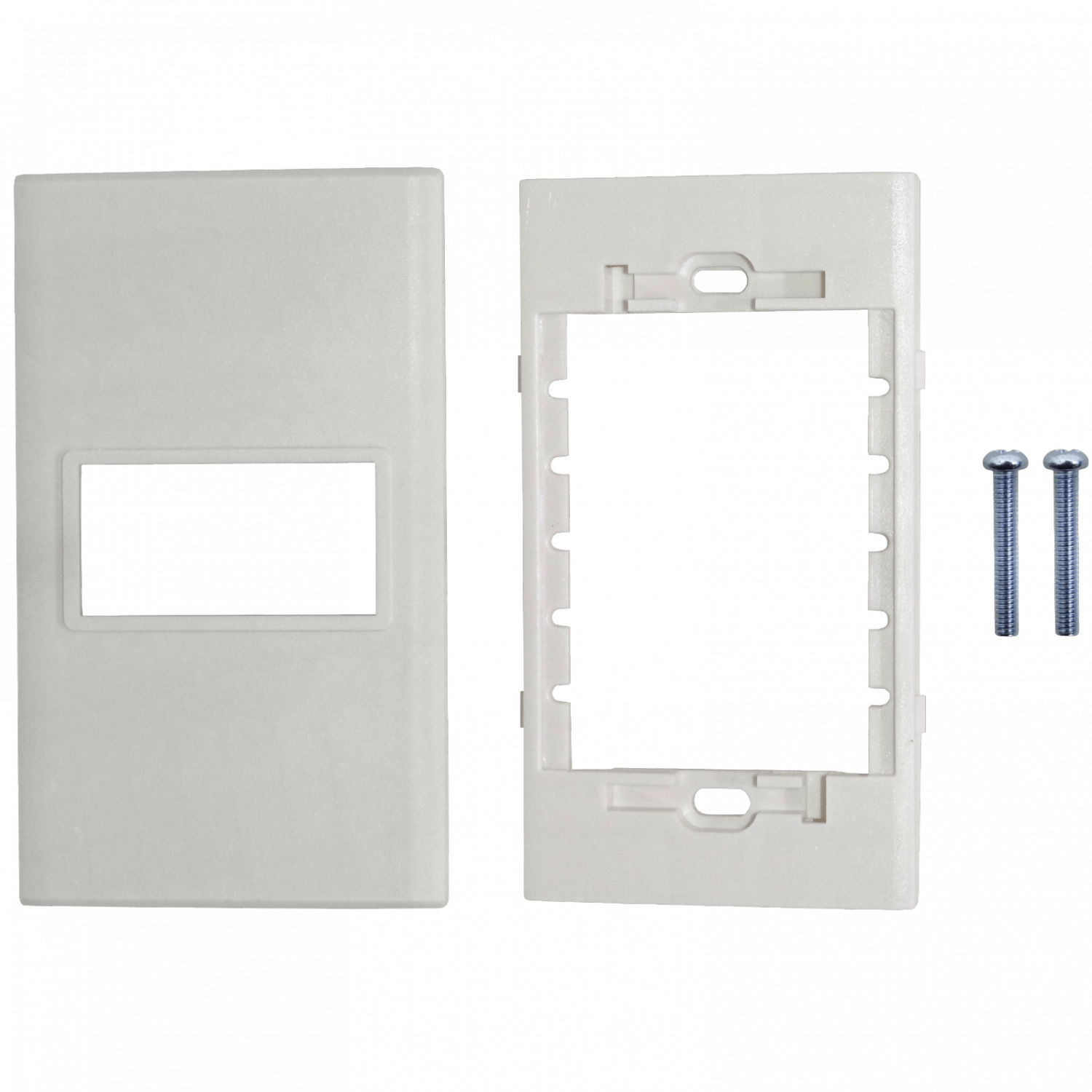 1-Espacio Placa Mural 120x70mm Blanca Faceplate Multimedia LY-115 2