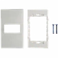 1-Espacio Placa Mural 120x70mm Blanca Faceplate Multimedia LY-115 - Miniatura 2