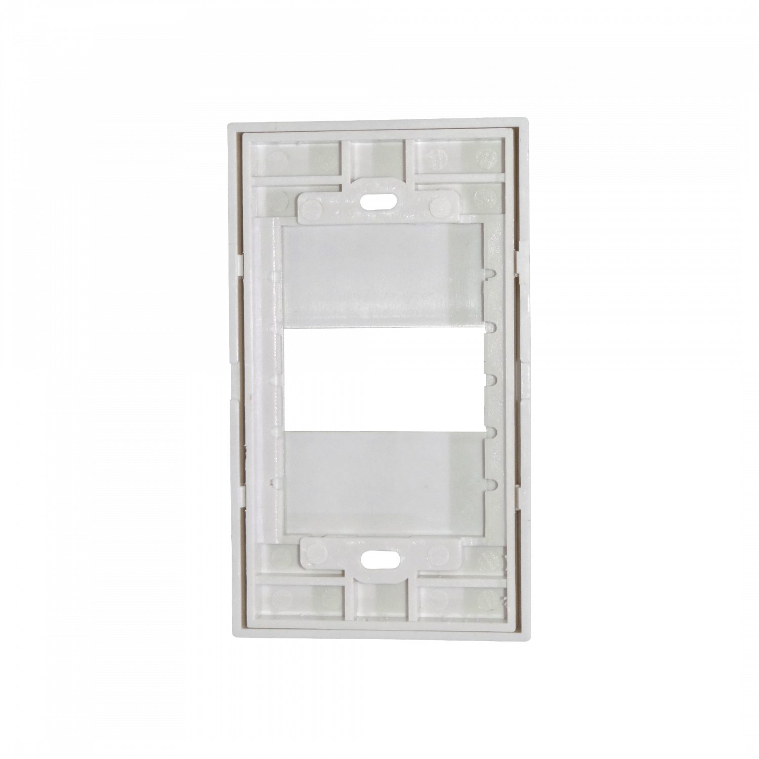 1-Espacio Placa Mural 120x70mm Blanca Faceplate Multimedia LY-115 3
