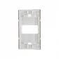 1-Espacio Placa Mural 120x70mm Blanca Faceplate Multimedia LY-115 - Miniatura 3