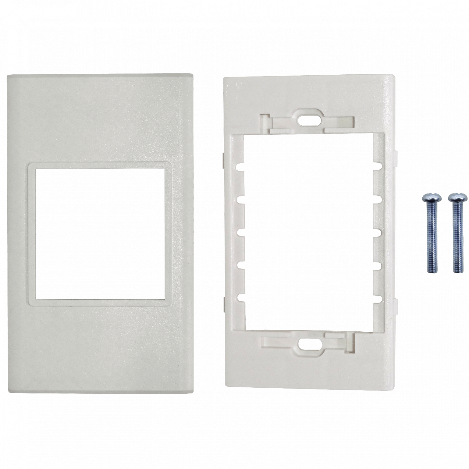 Faceplate Multimedia de 2 Espacios, Placa Mural Blanca, 120x70mm, LY-116 2