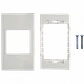 Faceplate Multimedia de 2 Espacios, Placa Mural Blanca, 120x70mm, LY-116 - Miniatura 2