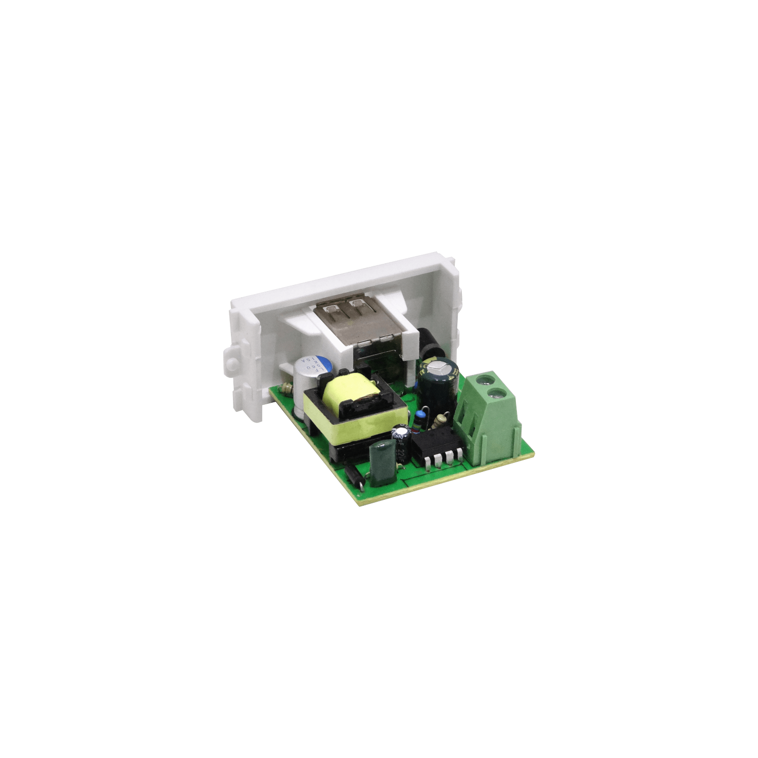 Módulo de Carga USB FQ-F5-W10 2 Puertos USB-A 5V 2.0A 10W, 100-240V, para Placas FQ1-FQ2-FQ3 1