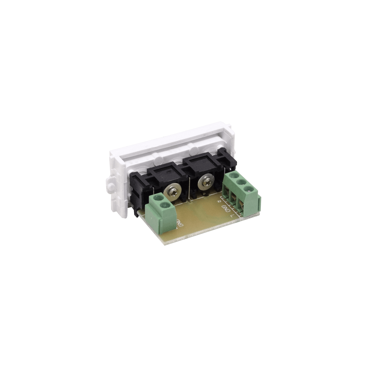 Modulo 3-RCA-Hembra Regleta-5p para Placa Multimedia FQ1-FQ2-FQ3 1