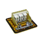Caja de Piso RST-6P 6-RJ45 Hembra Abatible Metálica 100x100x55mm con Tapa 120x120mm - Miniatura 1
