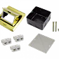 Caja de Piso RST-6P 6-RJ45 Hembra Abatible Metálica 100x100x55mm con Tapa 120x120mm - Miniatura 3