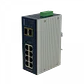 PLANET 8-1000 2-SFP Switch Industrial Admin Riel-DIN 12-48VDC 24VAC - Miniatura 1