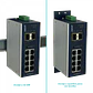 PLANET 8-1000 2-SFP Switch Industrial Admin Riel-DIN 12-48VDC 24VAC - Miniatura 4