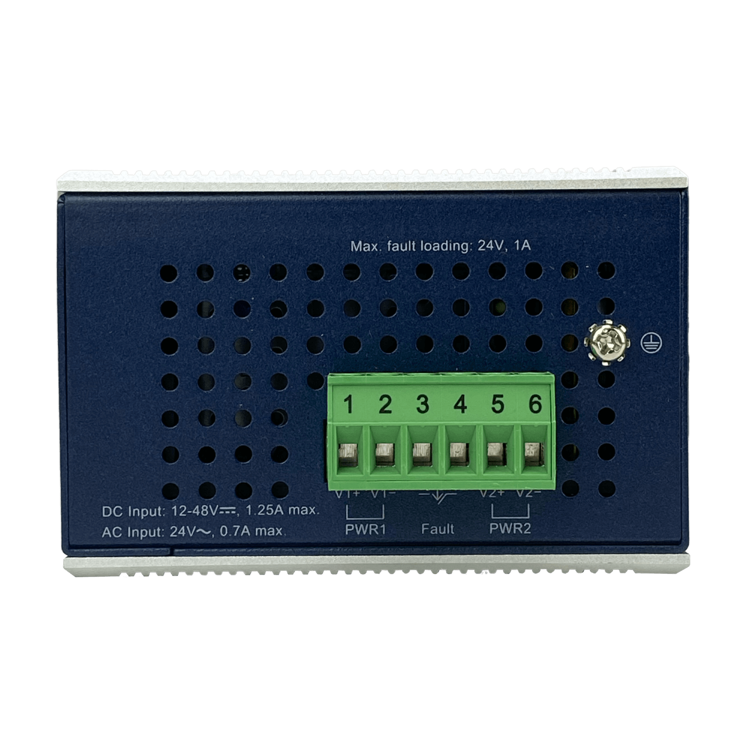 PLANET 8-1000 2-SFP Switch Industrial Admin Riel-DIN 12-48VDC 24VAC 5