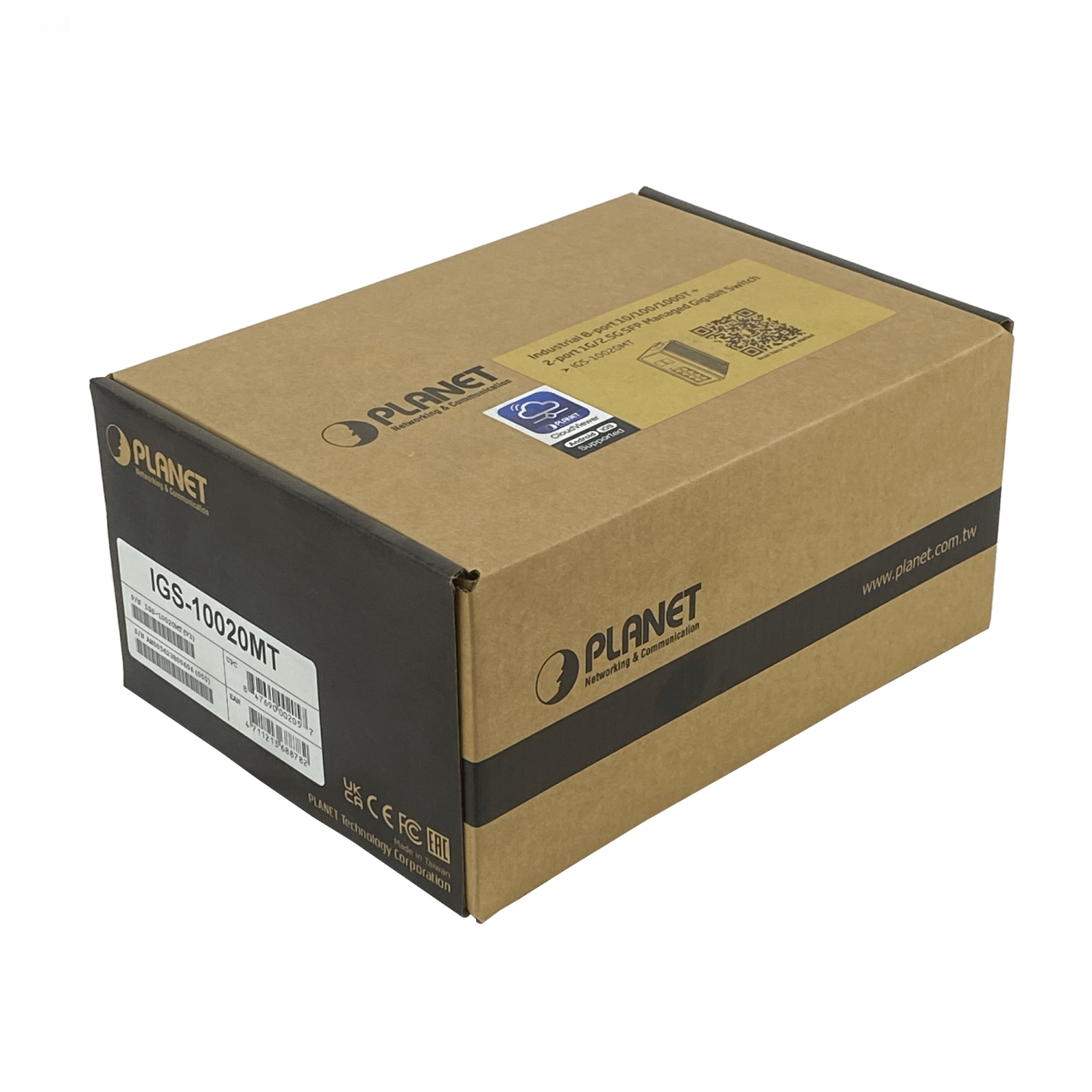 PLANET 8-1000 2-SFP Switch Industrial Admin Riel-DIN 12-48VDC 24VAC 7