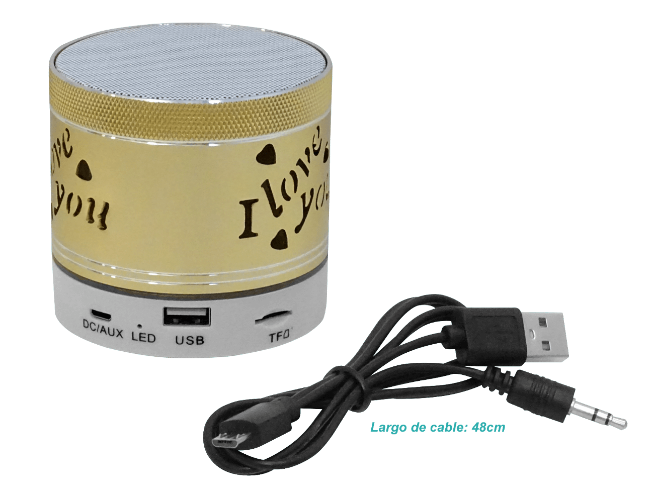 Parlante Cilindro Bluetooth Recargable FM mSD 3,5mm-M XL-S28U 3