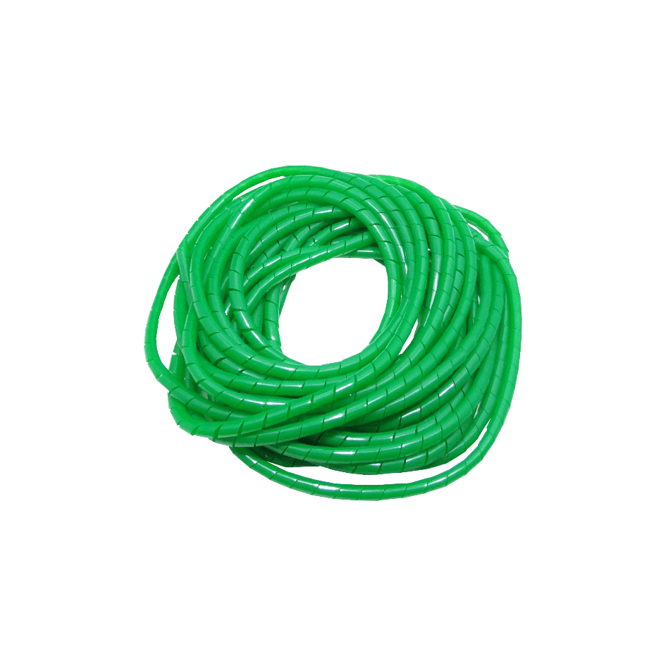 PE Verde 12mt 12/15/0,85mm Espiral Atrapa Cable Ordenador 1
