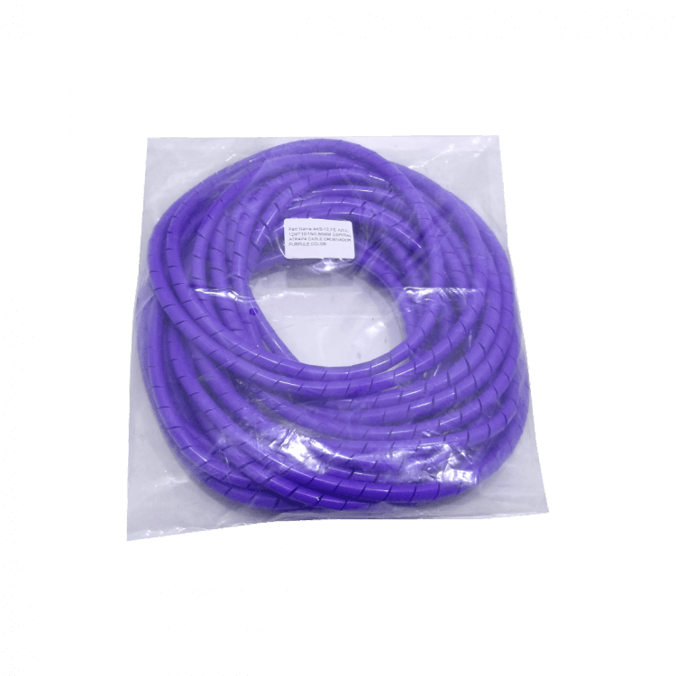 PE Morado 12mt 12/15/0,85mm Espiral Atrapa Cable Ordenador 1