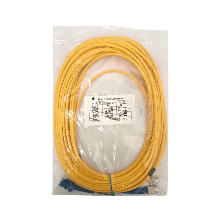 10mt LC-FC MonoModo SM Duplex Jumper Cable Fibra 9/125um LSZH 1