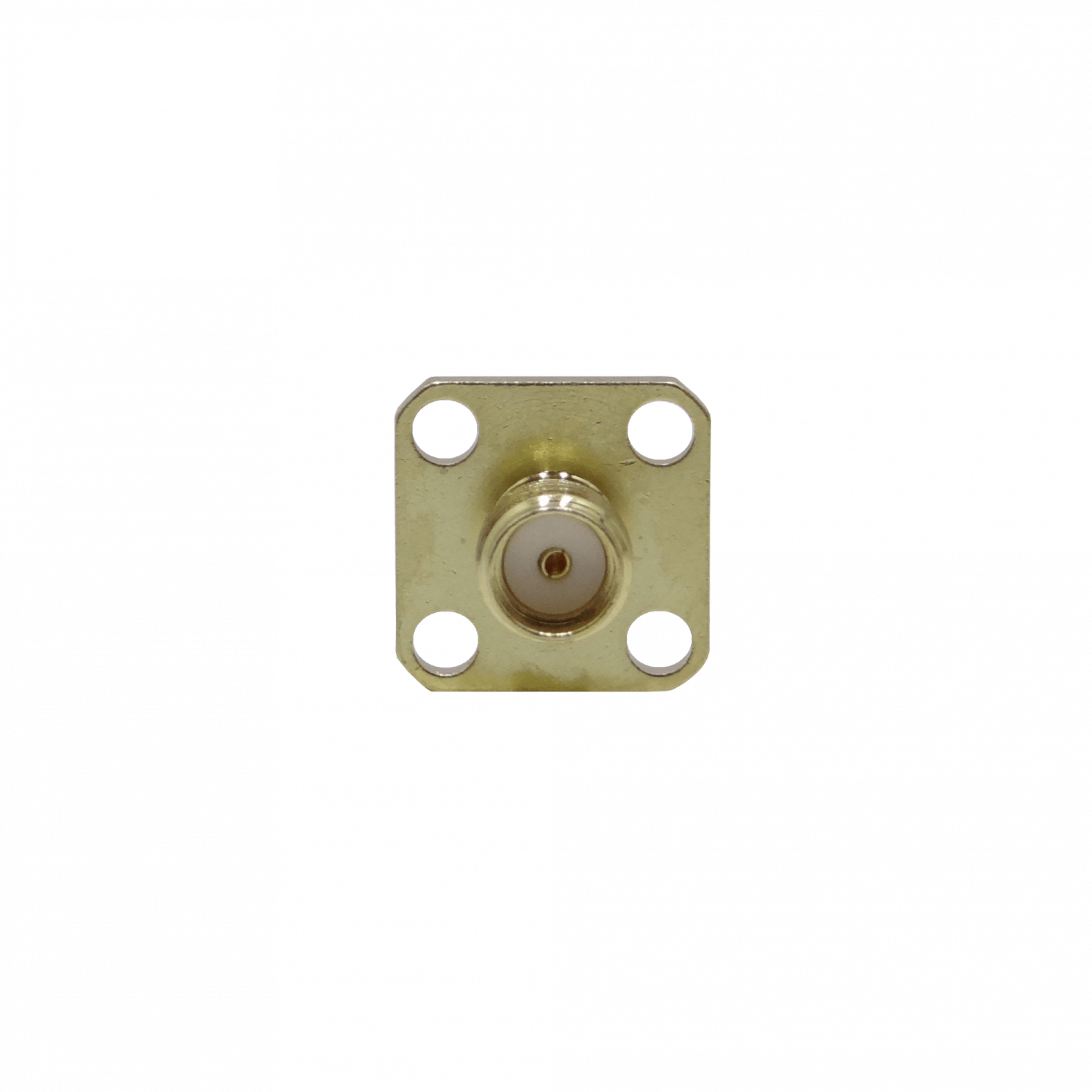 Conector SMA Hembra Chasis 4 Perforaciones Panel Soldable SHC4 3