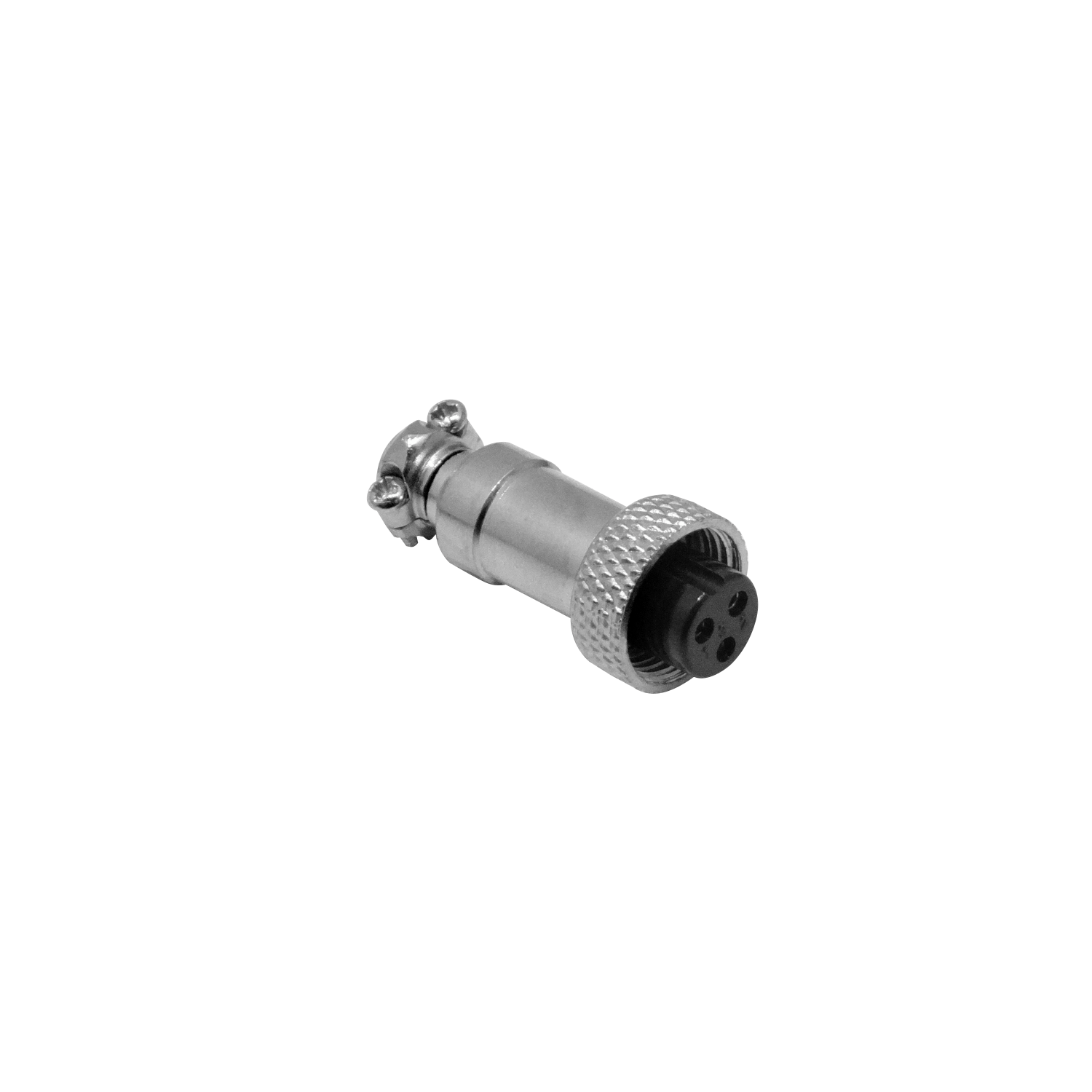 Conector GX12 Hembra Volante de 3 Pines Soldable GX12HV-3 1