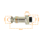 Conector GX12 Hembra Volante de 2 Pines Soldable GX12HV-2 - Miniatura 2