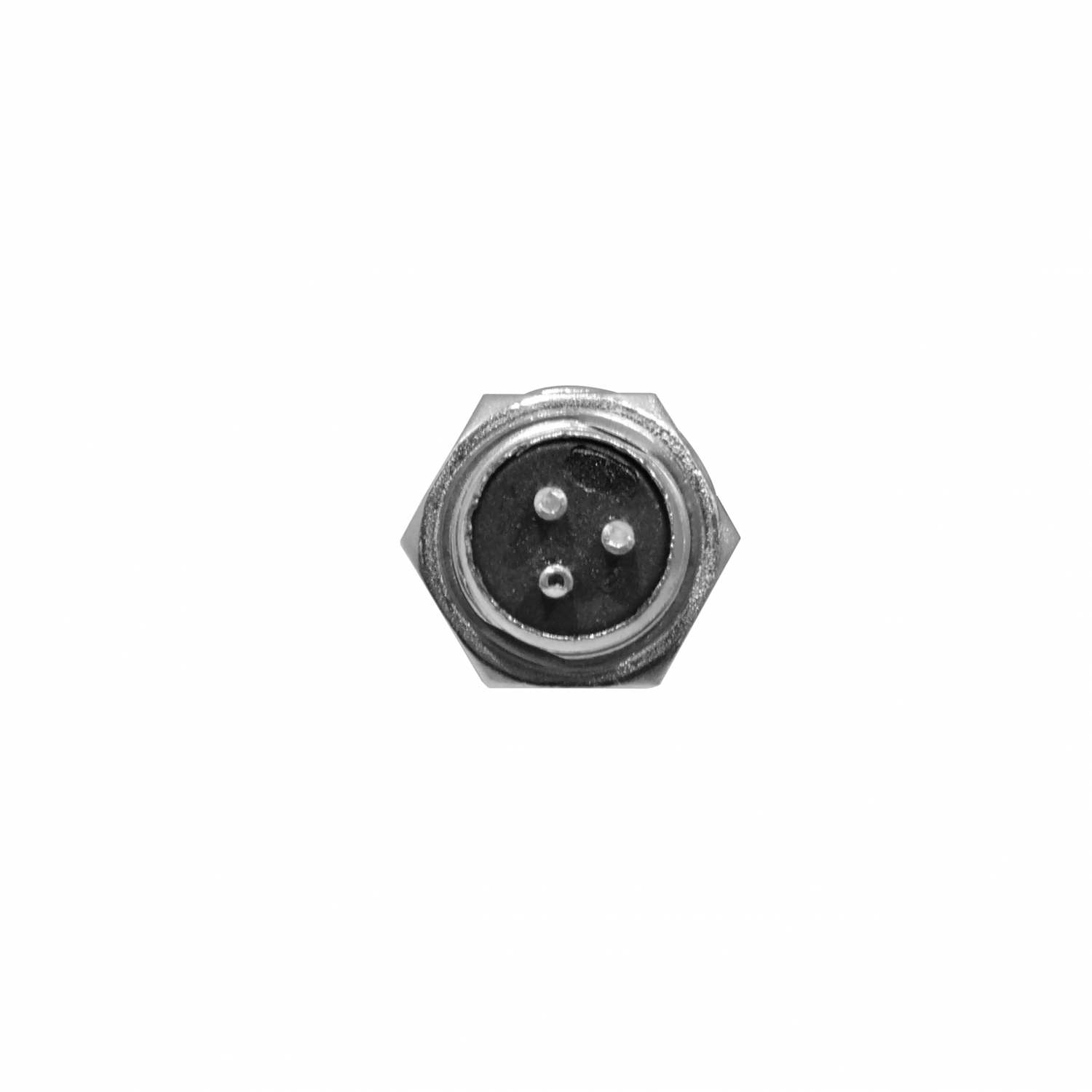 Conector GX12 Macho Chasis de 3 Pines Soldable GX12MC-3 1