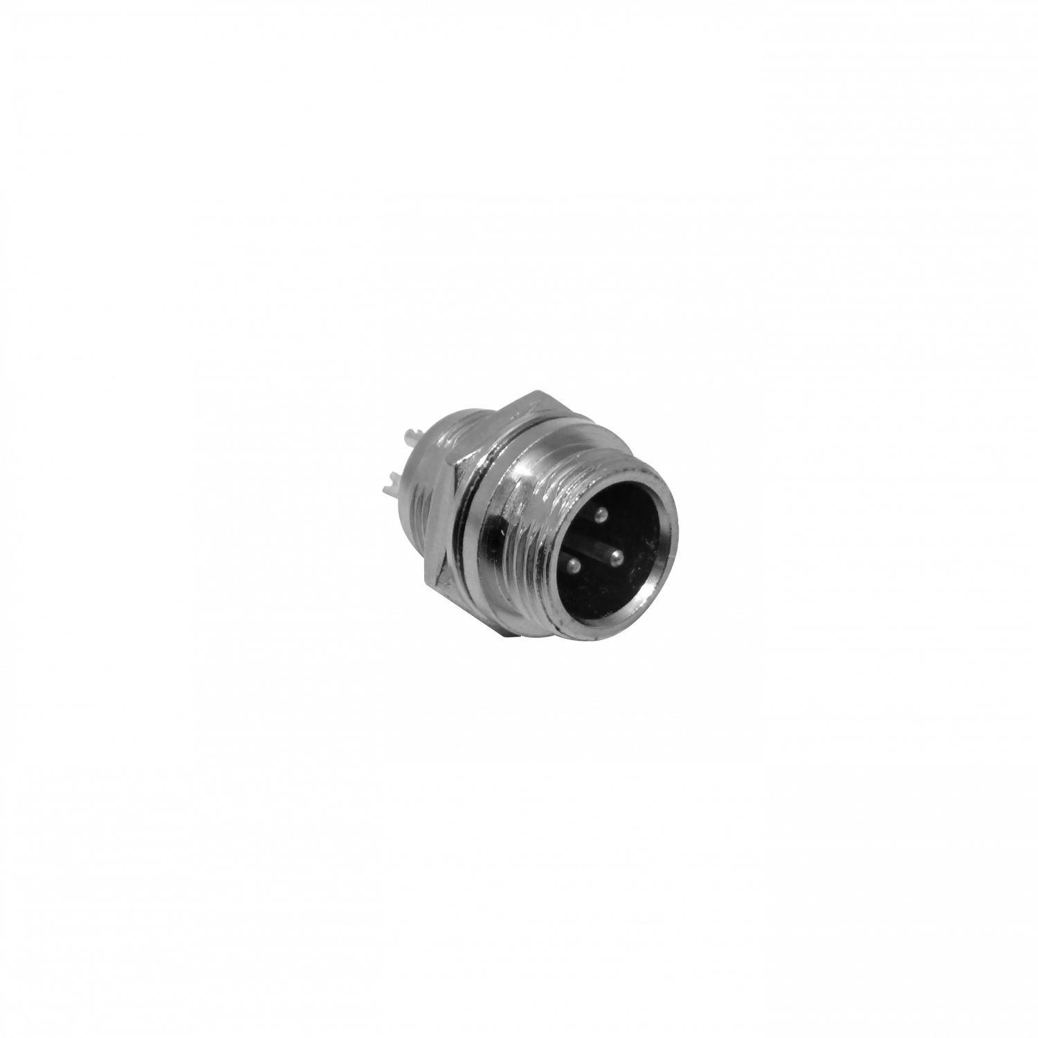 Conector GX12 Macho Chasis de 3 Pines Soldable GX12MC-3 2