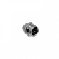 Conector GX12 Macho Chasis de 3 Pines Soldable GX12MC-3 - Miniatura 2