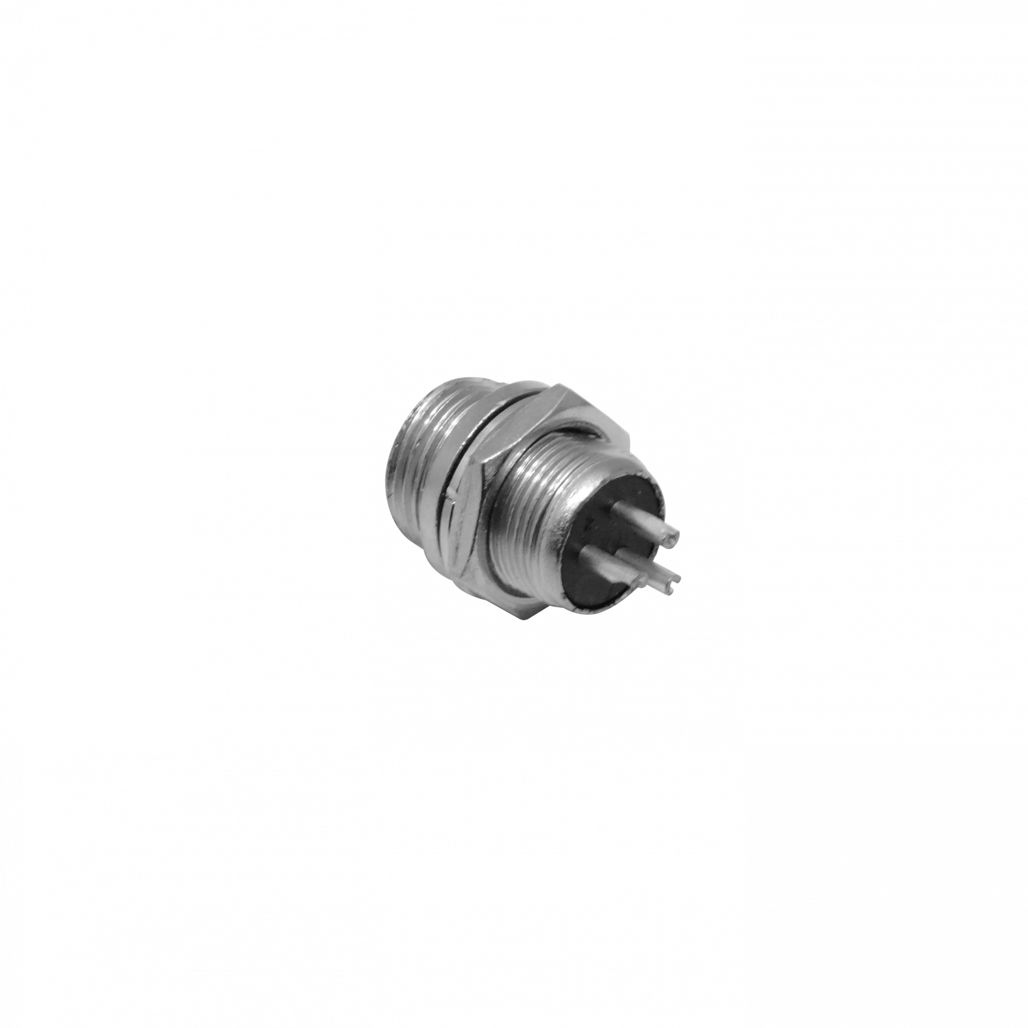 Conector GX12 Macho Chasis de 3 Pines Soldable GX12MC-3 3