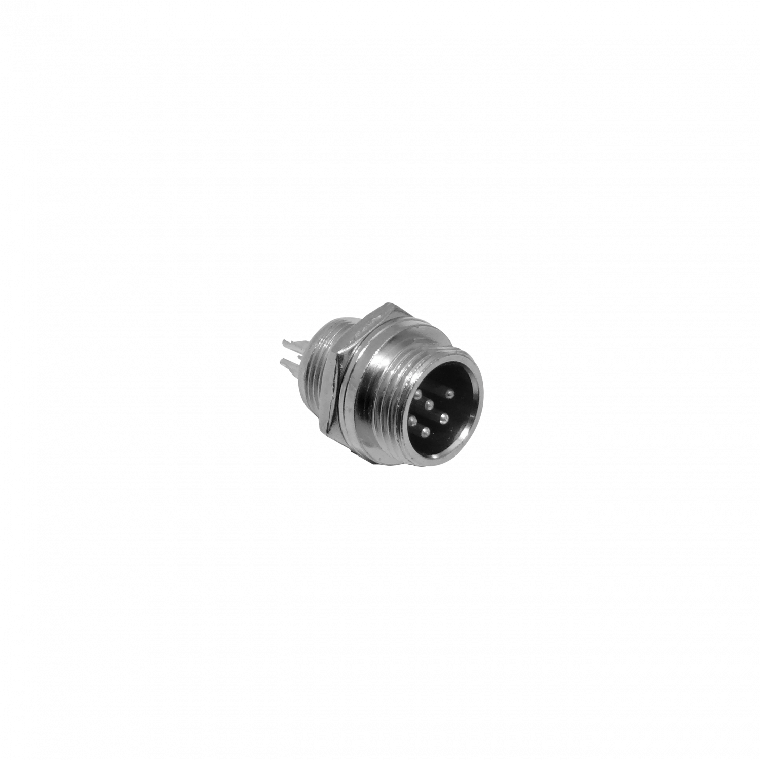 Conector GX12 Macho Chasis de 6 Pines Soldable GX12MC-6 3