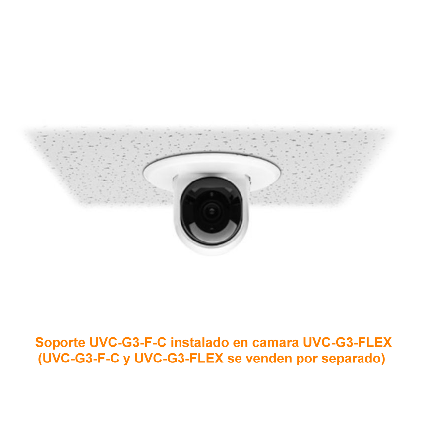 Soporte Falso Techo Ubiquiti UVC-G3-F-C - Para UVC-G3-FLEX, Montaje en Techo 1