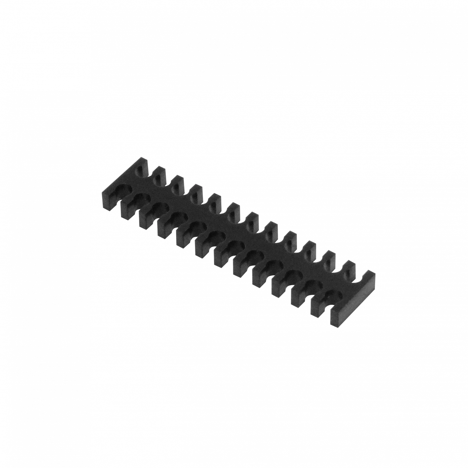 Peine para 24 Cables de 3mm Ordenador de Manojo Acrilico Negro 14x60mm 2
