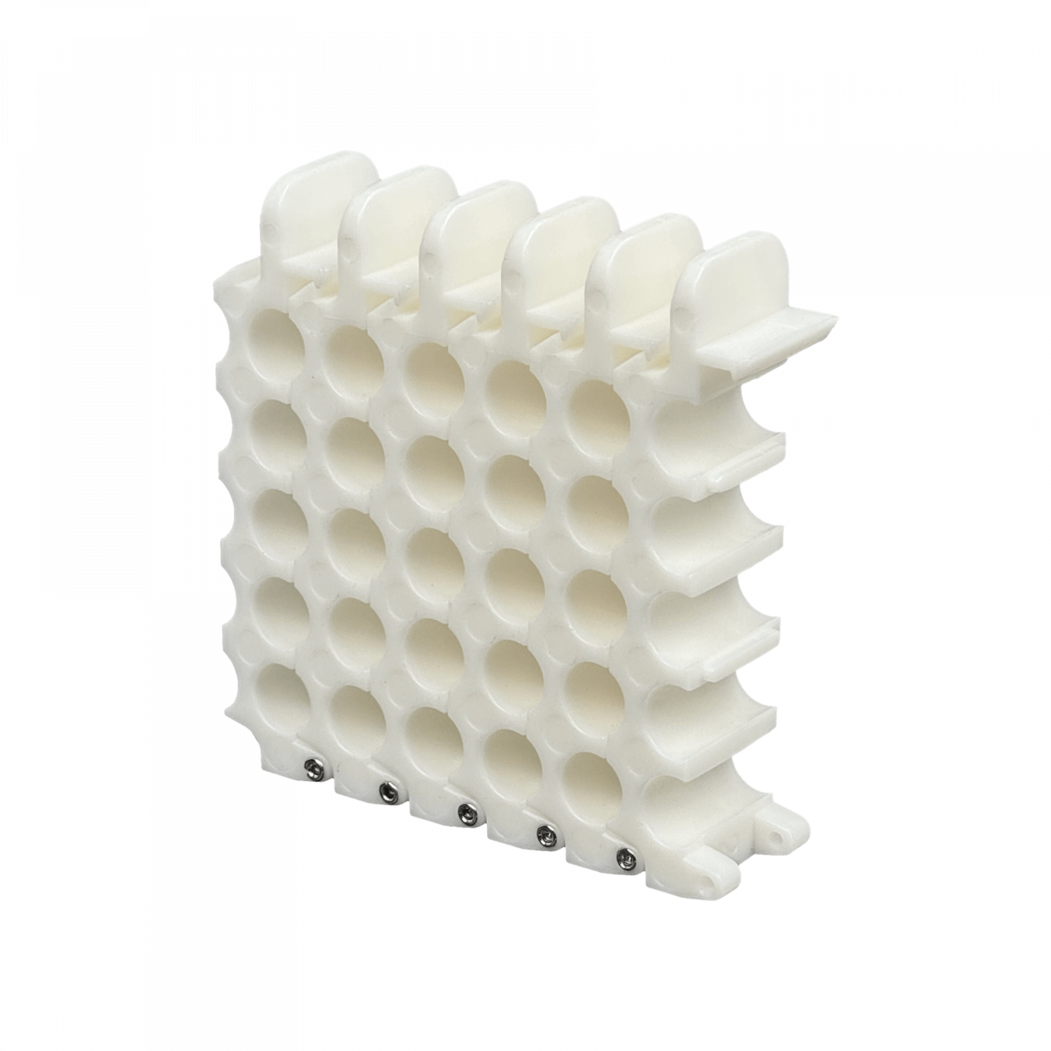 Peine para 5x5 25 Cables UTP/FTP max-9mm Ordenador Manojo Blanco 8x8cm 3