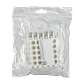 Peine para 5x5 25 Cables UTP/FTP max-9mm Ordenador Manojo Blanco 8x8cm - Miniatura 5