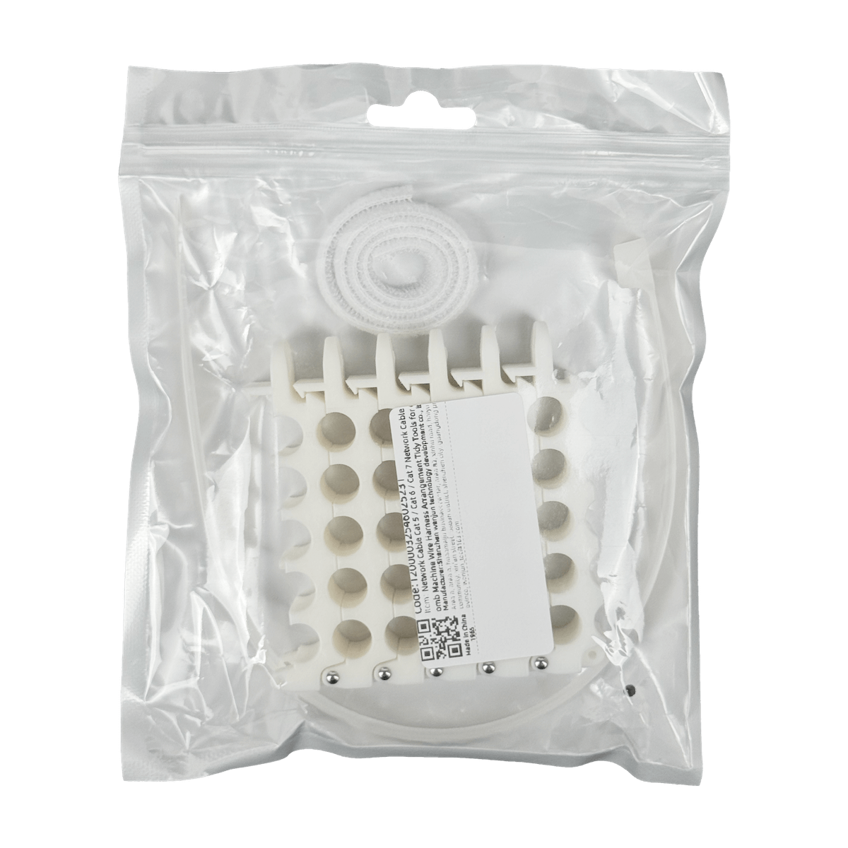 Peine para 5x5 25 Cables UTP/FTP max-9mm Ordenador Manojo Blanco 8x8cm 5