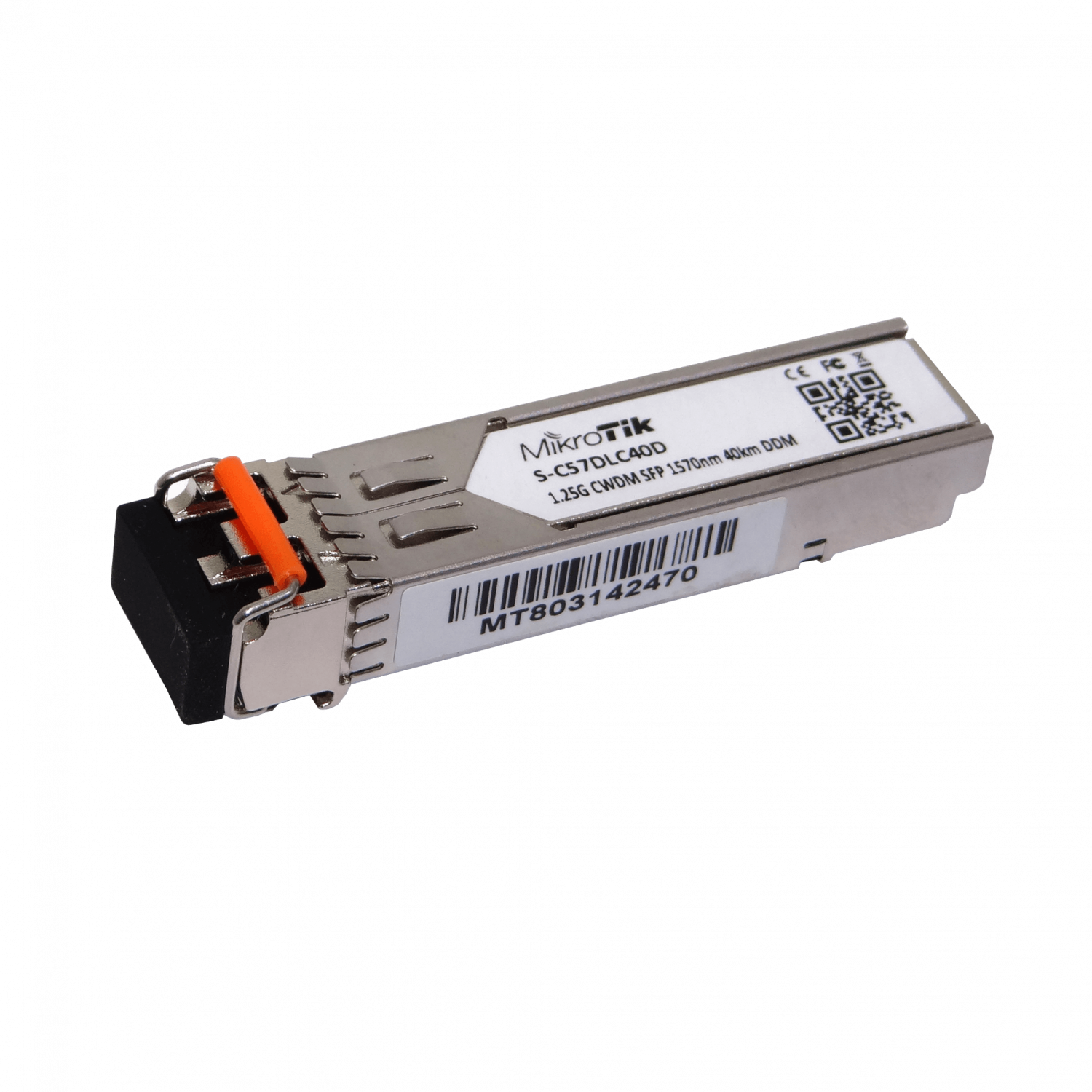 Módulo SFP MikroTik 1570nm 1.25G SM 40km 2-LC DDM CWDM-MUX8A 1