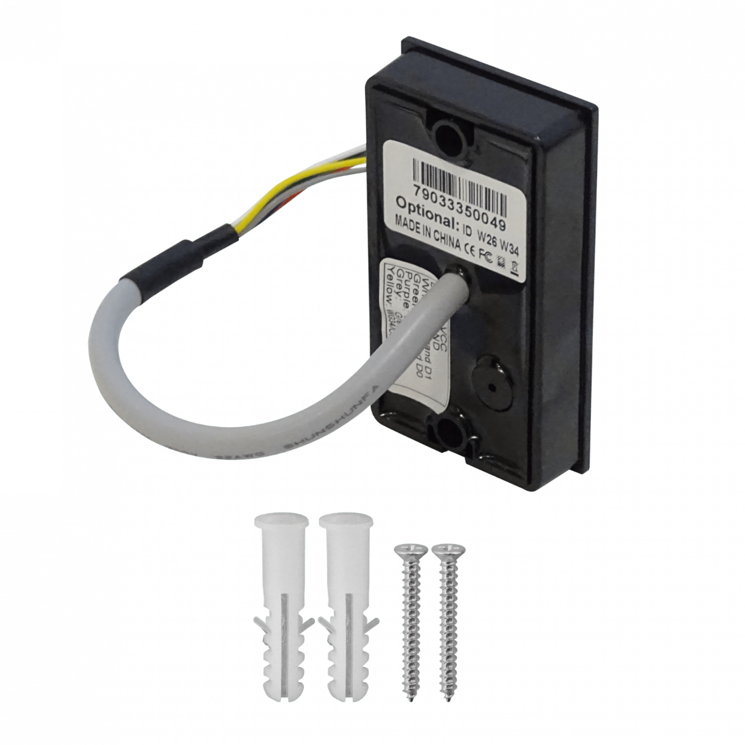 Lector Esclavo ZKTeco KR101E - Tarjetas RFID 125kHz, Wiegand 26bits, Uso Exterior, IP65 4