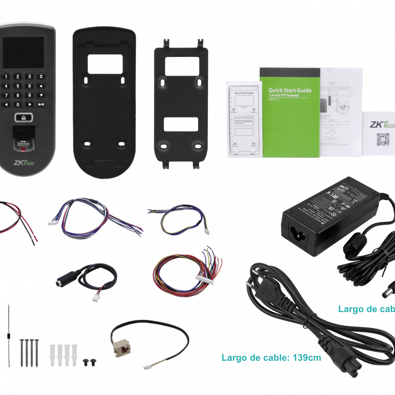 Control Biométrico ZKTeco F19/ID - RS232/485, TCP/IP, USB, Verificación de Huella Digital 5