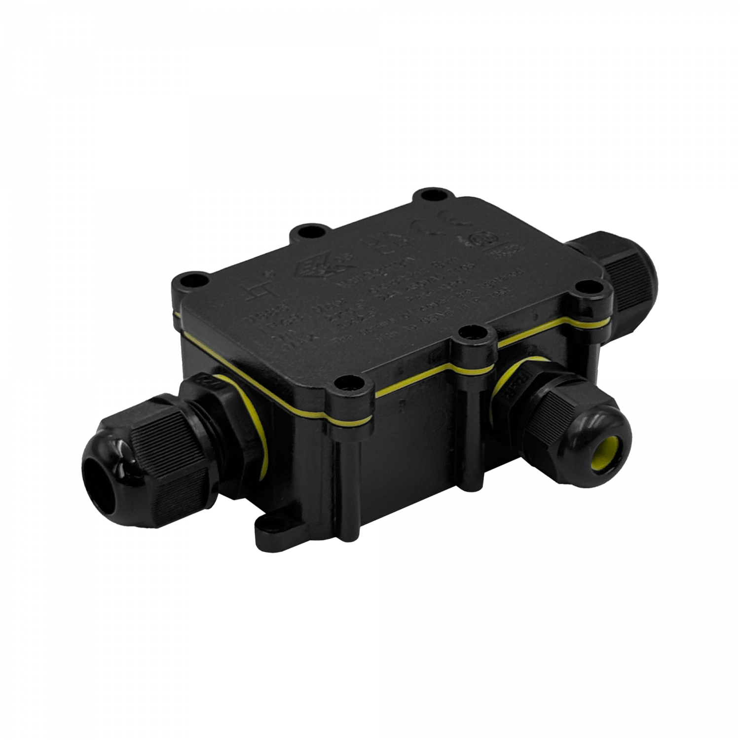 DEENLAI Caja Empalme 1a2 1xPG9 2xPG18.5 IP68 Exterior Regleta-4 FSH713 2