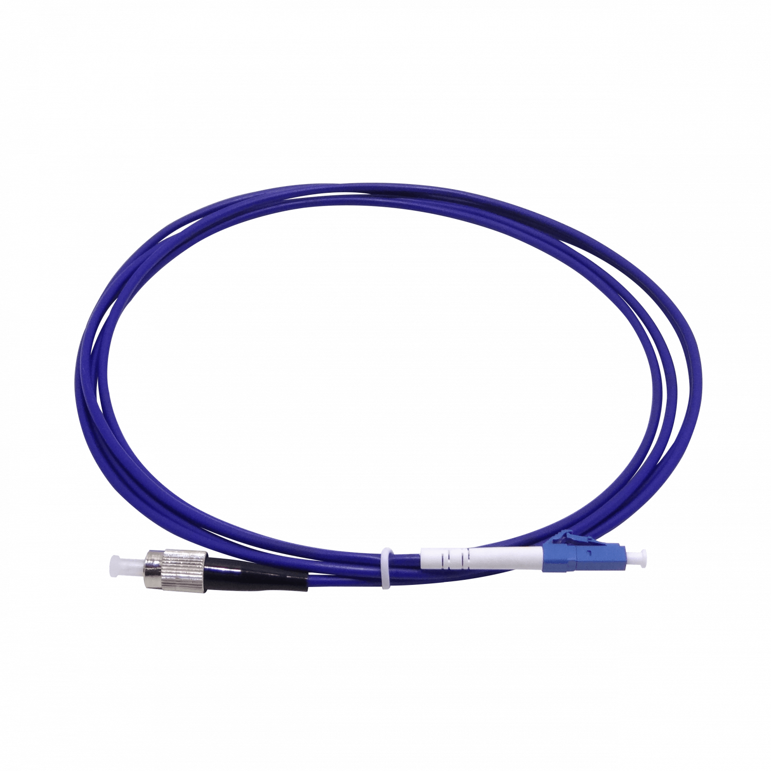 LSZH Blindado 2mt LC-FC SM Simplex Jumper Cable Fibra 3.0mm 9/125um 3