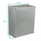 Tablero poliester Tibox TIP-54 500x400x200mm estanco gris IP65 con placa - Miniatura 1