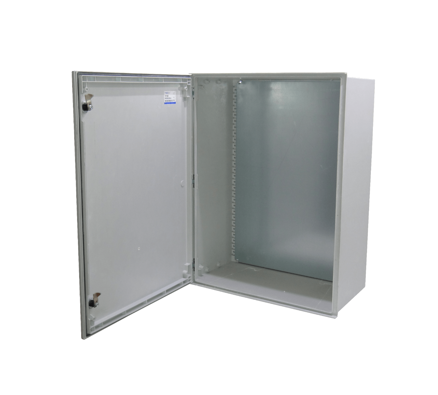 Tablero poliester Tibox TIP-86 800x600x300mm estanco gris IP65 con placa 1