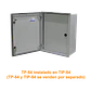 Contrapuerta Tibox TP-54 463x345mm metalica para gabinete 500x400 - Miniatura 1