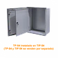 Contrapuerta Tibox TP-54 463x345mm metalica para gabinete 500x400 - Miniatura 3