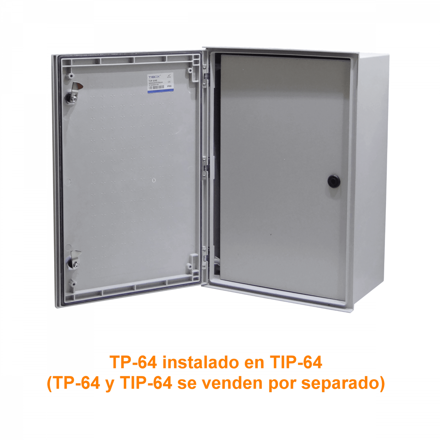 Contrapuerta Tibox TP-64 564x345mm metalica para gabinete 600x400 3