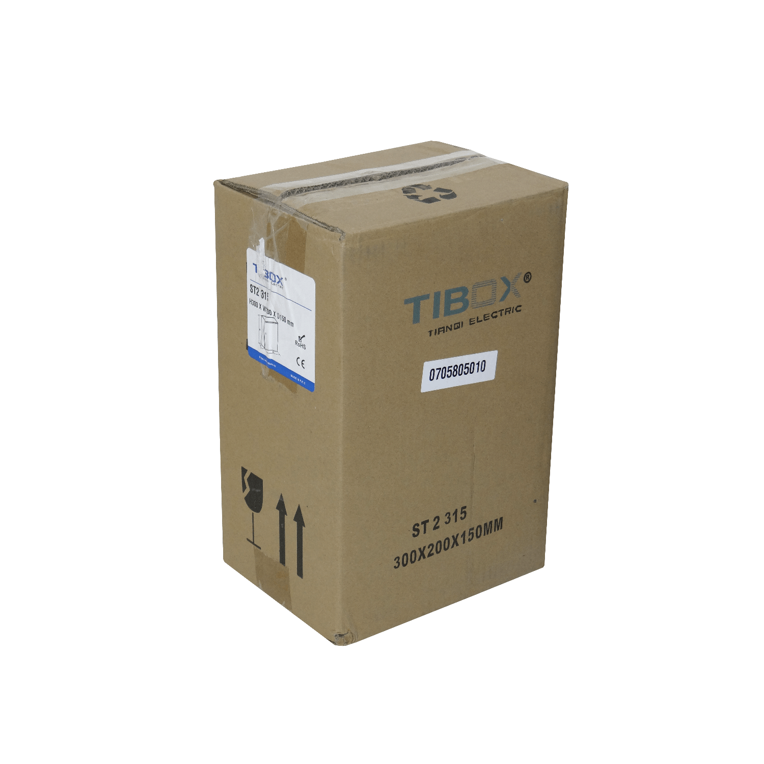 Caja metalica Tibox ST2-315 300x200x150mm 1 chapa IP66 beige con placa 4