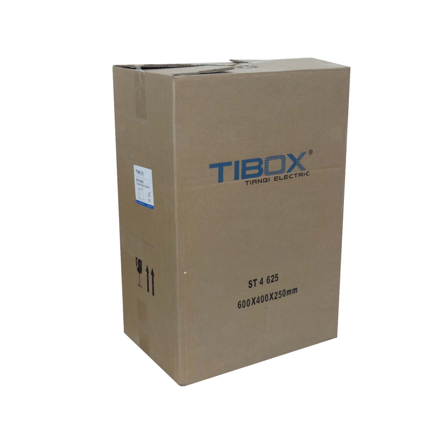 Caja metalica Tibox ST4-625 600x400x250mm 2 chapas IP66 beige con placa 5
