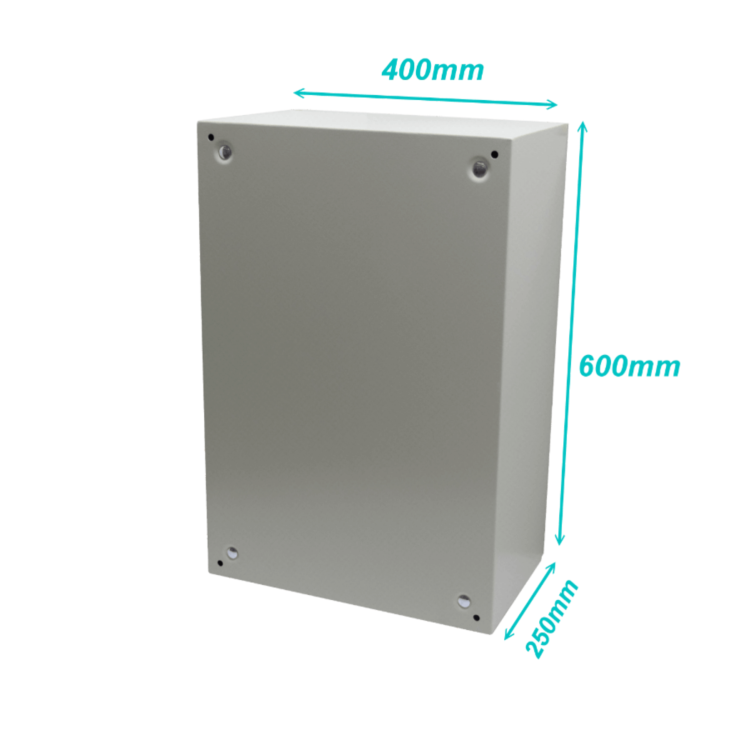 Caja metalica Tibox ST4-625 600x400x250mm 2 chapas IP66 beige con placa 8