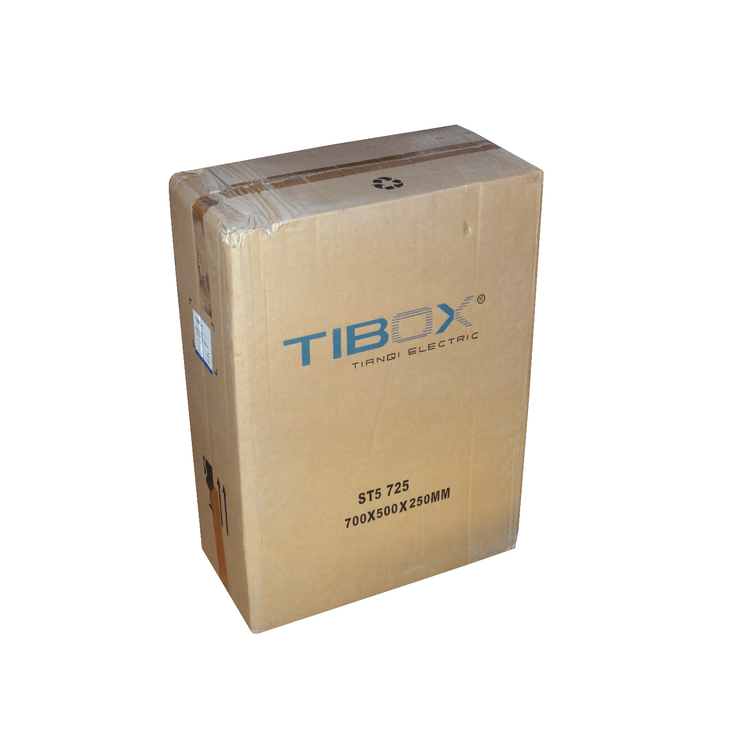 Caja metalica Tibox ST5-725 700x500x250mm 2 chapas IP66 beige con placa 5