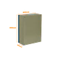 Caja metalica Tibox ST6-825 800x600x250mm 2 chapas IP65 beige - Miniatura 1