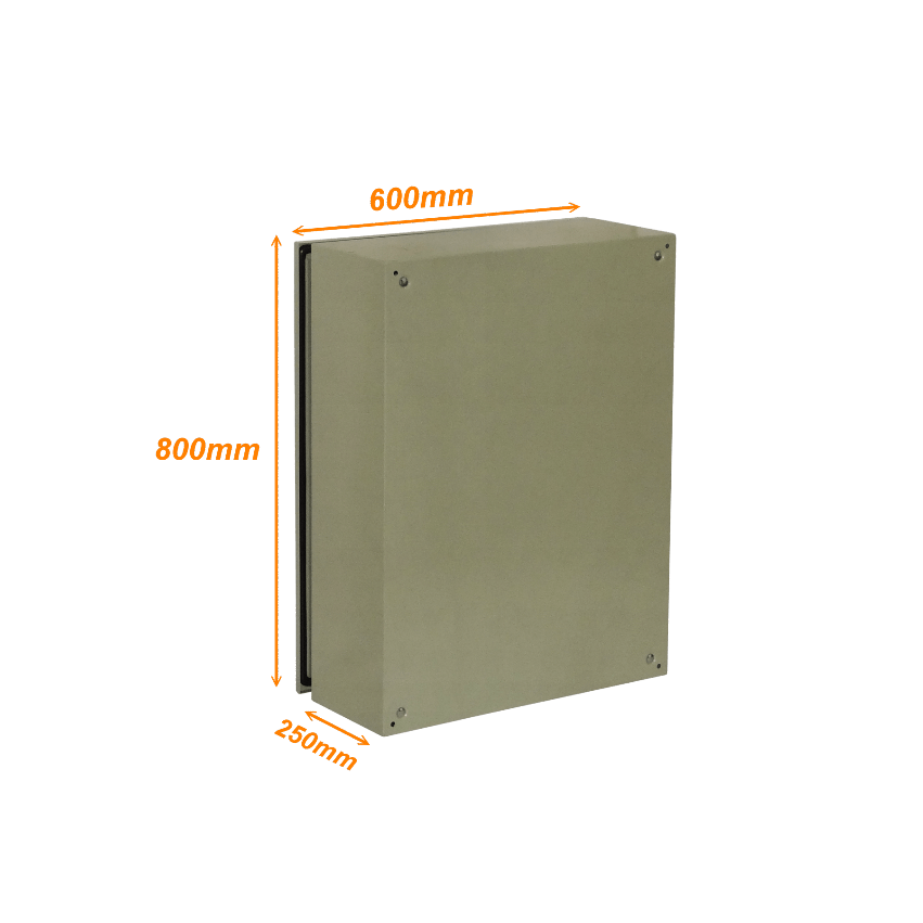 Caja metalica Tibox ST6-825 800x600x250mm 2 chapas IP65 beige 1