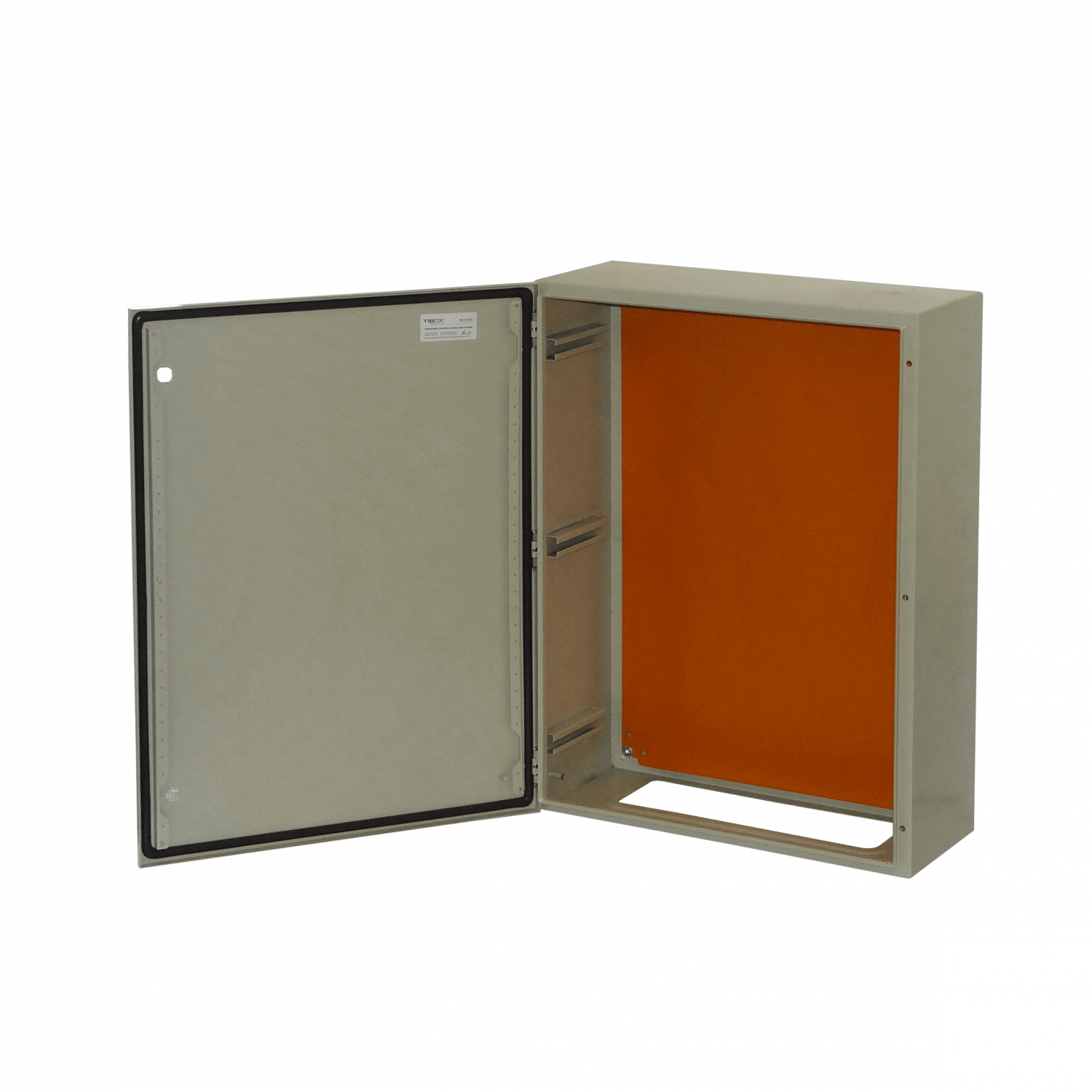 Caja metalica Tibox ST6-825 800x600x250mm 2 chapas IP65 beige 4