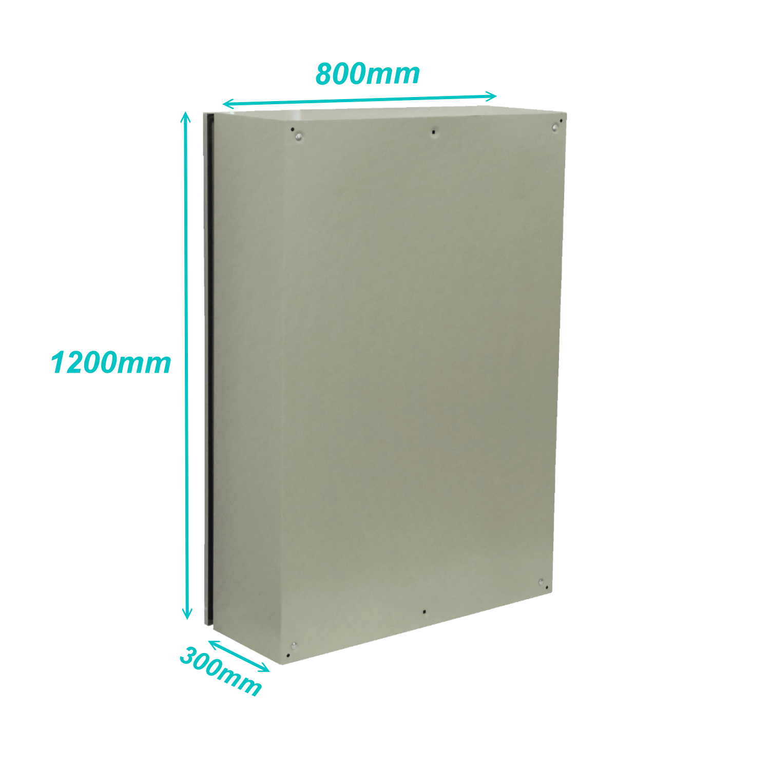 Caja metalica Tibox ST8-1230 1200x800x300mm 1 chapa IP65 beige 2
