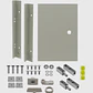 Contratapa Tibox STI-43 400x300mm para tablero ST3-420 tapa interior abatible - Miniatura 2
